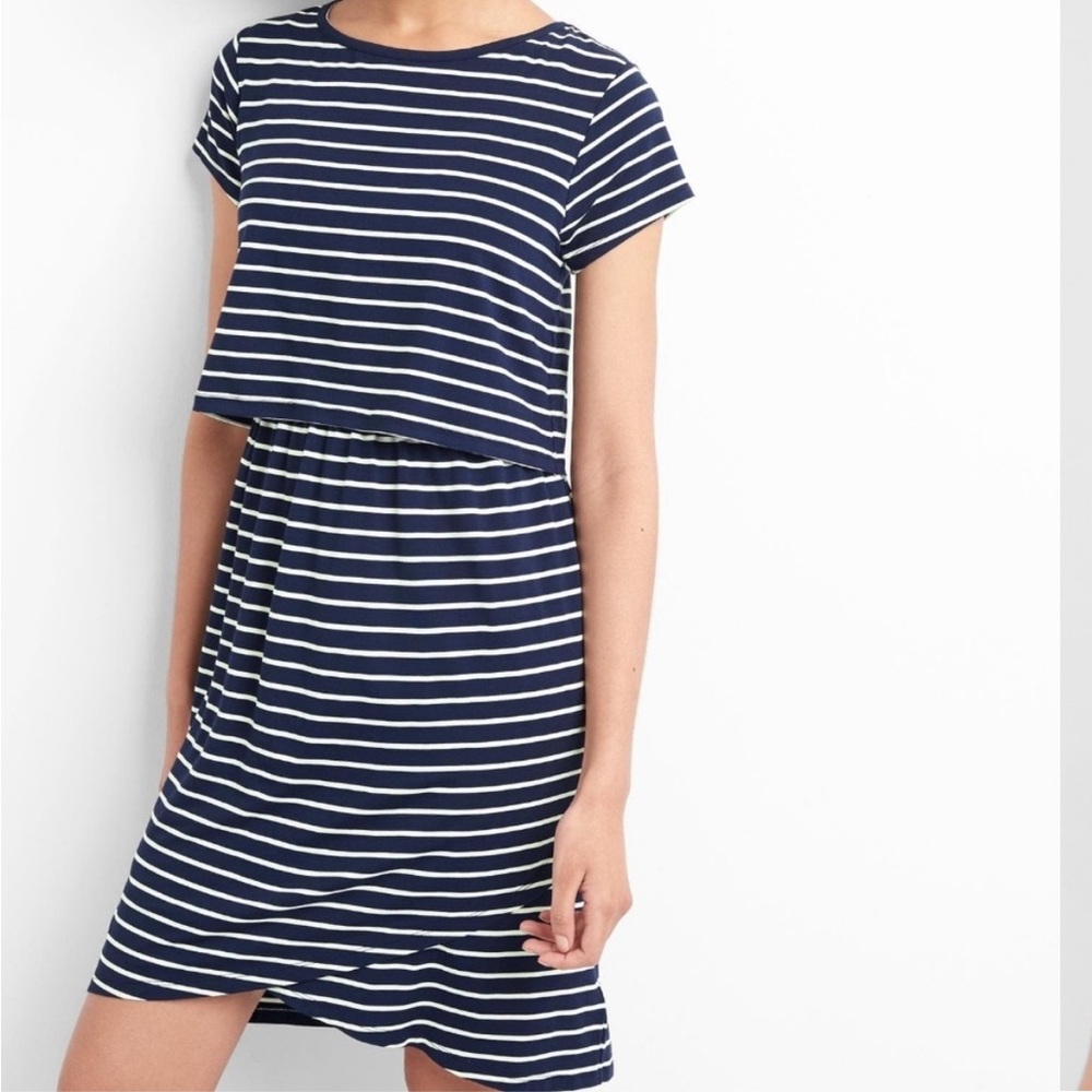 GAP Maternity Nursing Overlay Dress Sz M